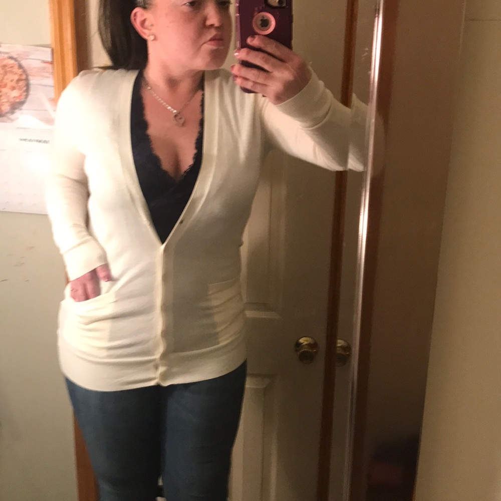Lauren by Ralph Lauren 2 pc cardigan w navy shirt